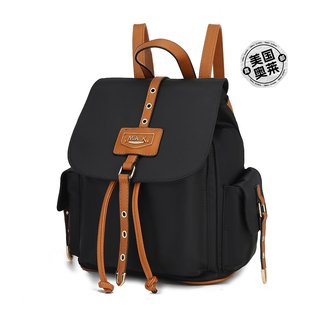mia k collectionPaula Backpack for Women's - black-cognac 【
