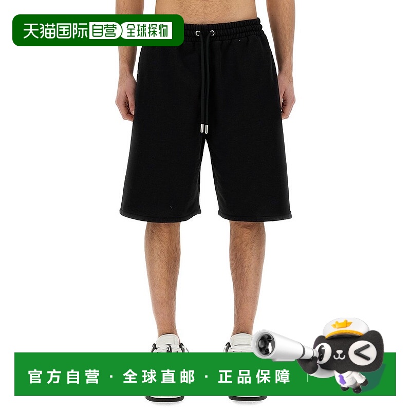 1h可退 香港直邮潮奢 Off-white 男士 黑色 Cornely Diags 短裤 O