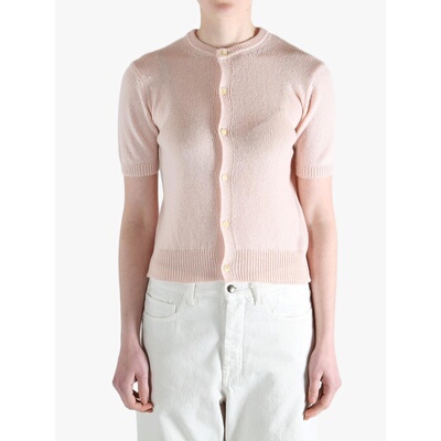 美国直邮AURALEE - Women Summer Cashmere Knit Half Sleeved Ca