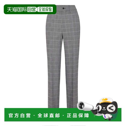 自营philipp pleinLong Straight Trousers Prince of Wales - li