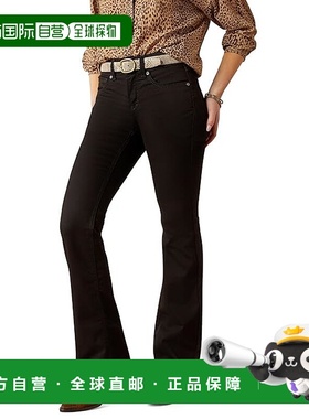 1h可退 香港直邮潮奢 ariat 女士 PR Ella 喇叭裤 black黑色 舒适