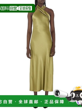 1h可退 【美国直邮】galvan 女士 连衣裙挂脖露背时尚针织新款