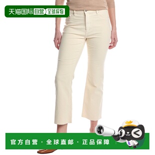 自营 DL1961 Bridget 短款灯芯绒喇叭裤 - 白色 美国奥莱直发