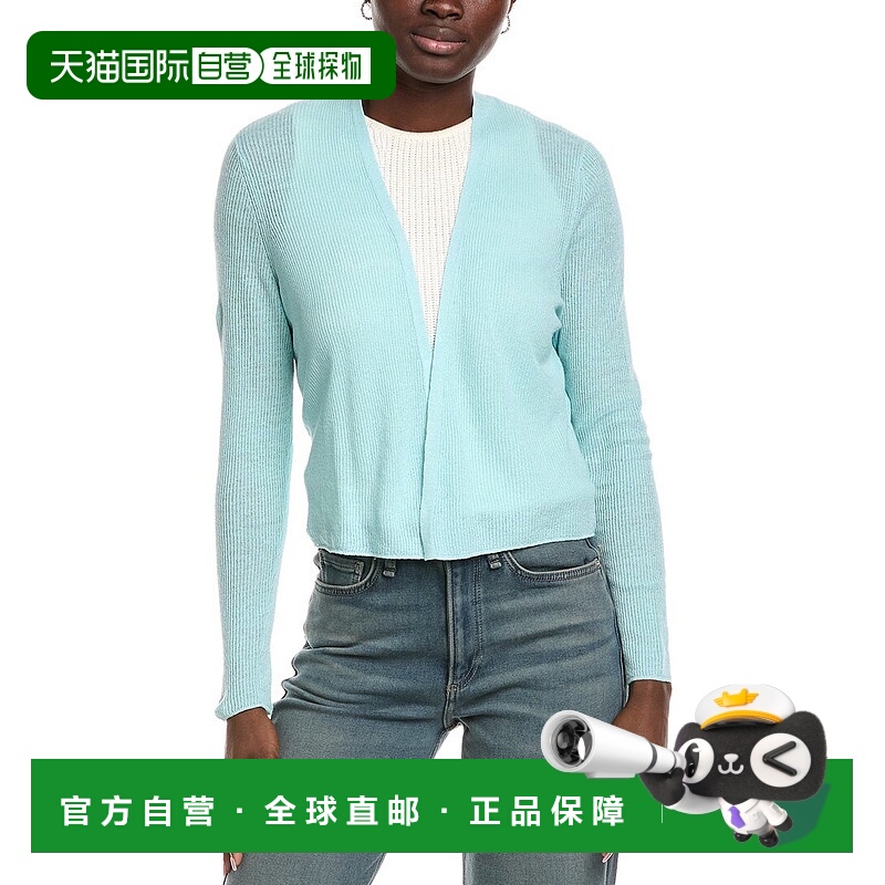 自营EILEEN FISHER Linen-Blend Cardigan - blue 美国奥莱直发