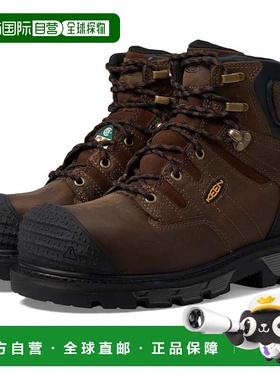 自营Men's KEEN Camden Dark Earth Black Leather Waterproof Wo