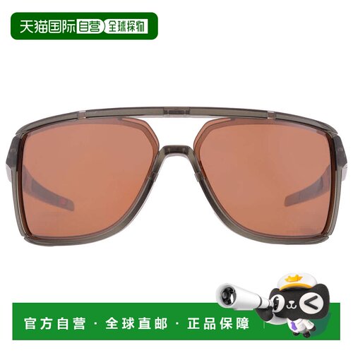 自营Oakley Castel Prizm钨偏光矩形男士太阳镜OO9147 914704 63-