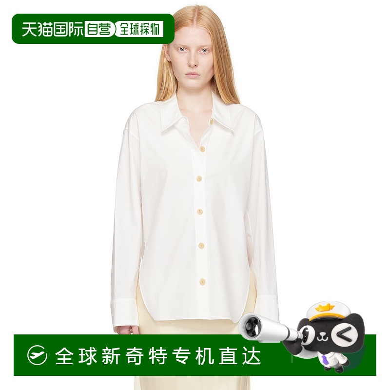 1h可退 香港直邮潮奢 KHAITE 女士 白色 Herschel 衬衫 2379195