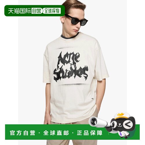 美国直邮ACNE STUDIOS-男士哥特式徽标t恤