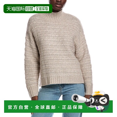 自营525 America Layla Mock Neck Pullover - brown 美国奥莱直