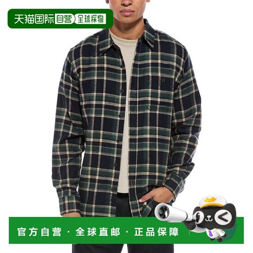 美国直邮自营weatherproof vintage防风雨复古华夫格法兰绒衬衫-