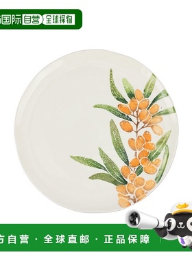 自营 vietri福里斯塔春花山楂沙拉盘-橙色 美国奥莱直发