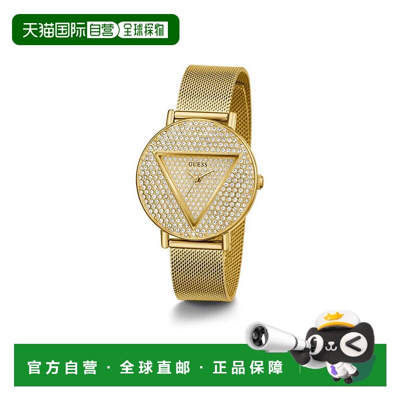 自营Guess Stainless Steel Dress Women's Watch - gold 美国奥