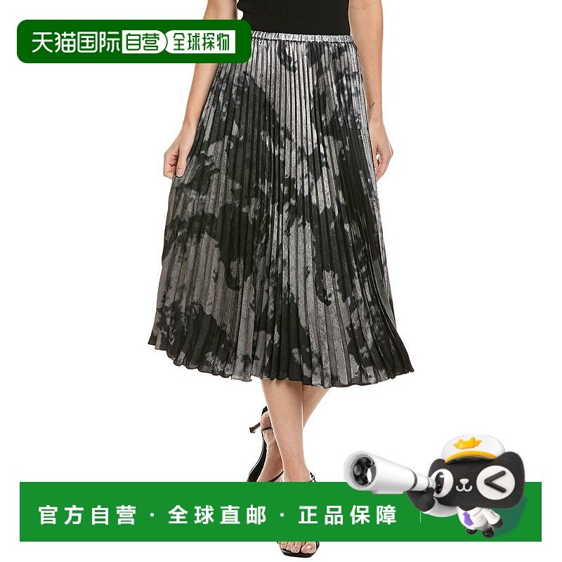 自营Bella Dahl Accordion Pleated Midi Skirt - metallic 美国