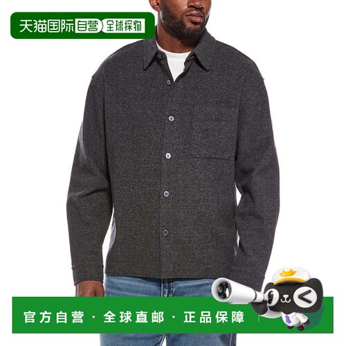 自营frame denimFRAME牛仔布华夫格质感衬衫-灰色 美国奥莱直发