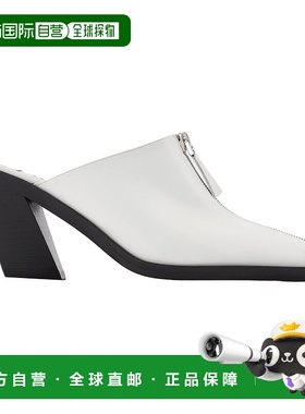 自营 Eclair拉链骡子-Elleme-白色-皮革-白色 美国奥莱直发女鞋