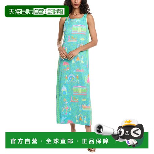 自营Gretchen Scott Slick帕兰昆派对长裙-蓝色 美国奥莱直发