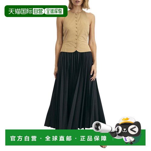 自营Tanya Taylor Robbie Dress - black 美国奥莱直发连衣裙