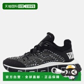 Black Leather 自营Versace Trigreca Lace Sneakers black