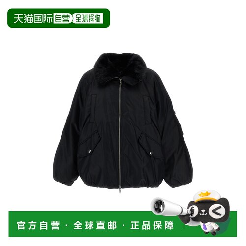 自营stand studio黑色Thilda大号加厚尼龙夹克-黑色 美国奥莱直发