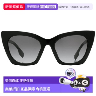 自营Burberry Marianne Grey Gradient Cat Eye Ladies Sunglasse