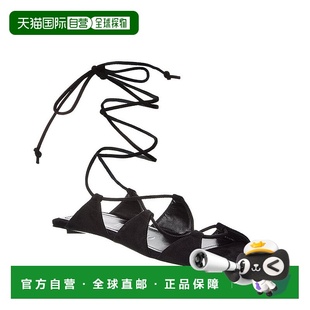 the 黑色 atticoAttico 绒面革凉鞋 美国奥莱直发 Renee 自营