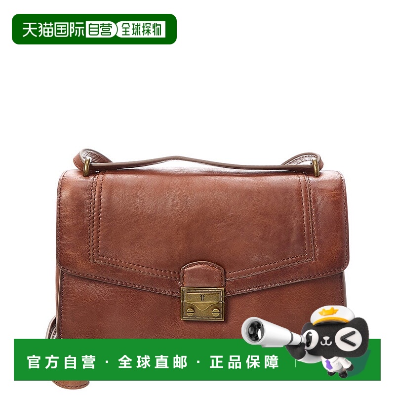 自营 Frye Alex Flap Leather Shoulder Bag - brown 美国奥莱直