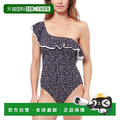 自营Profile by Gottex Bash One Shoulder One-Piece - black/wh