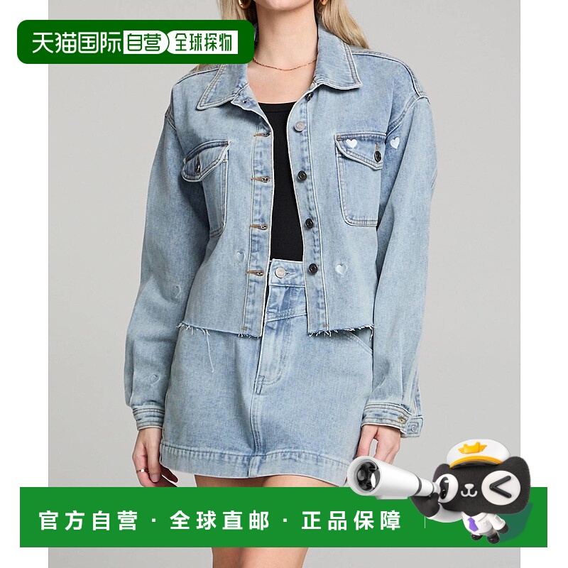 自营 saltwater luxe牛仔长袖时尚夹克-牛仔 美国奥莱直发外套