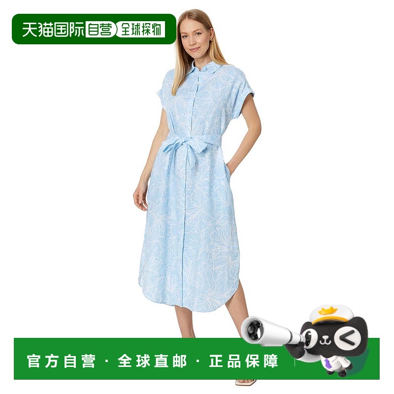 【美国直邮】tommy bahama 女士 衬衫亚麻连衣裙衬衫裙印花