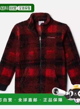 自营Columbia Rugged Ridge II Jacket Boys Red Plaid Sherpa Fl