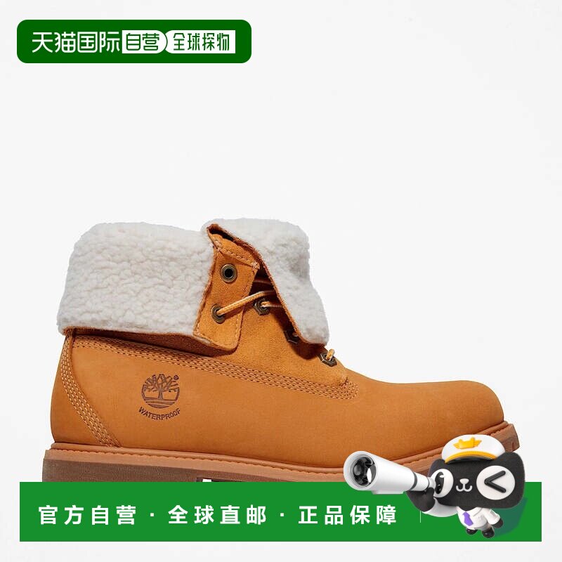 自营Timberland TB18329R231女士小麦保暖衬里防水滚顶靴MEW43-棕