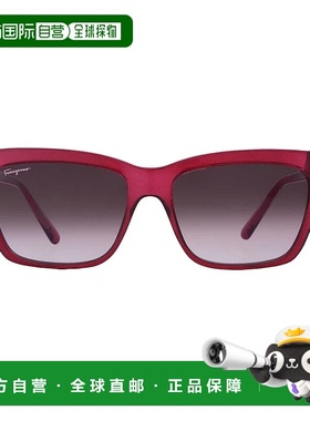 自营Salvatore Ferragamo Bordeuax Gradient Rectangular Ladies
