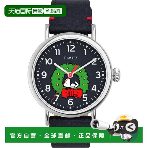 自营Timex花生标准圣诞蓝色/蓝色Mens手表-蓝色 美国奥莱直发