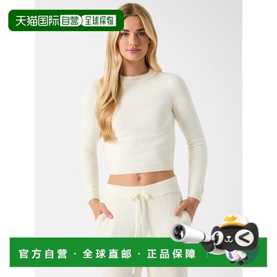 自营guessNica Sweater Top - dove white 美国奥莱直发毛衣