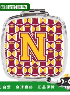 自营 Carolines Treasures CJ1081-NSCM 字母 N 足球栗色和正品