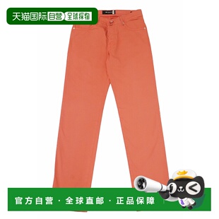 自营 Kiton棉修身奇诺长裤-橙色 美国奥莱直发裤子牛仔裤男装