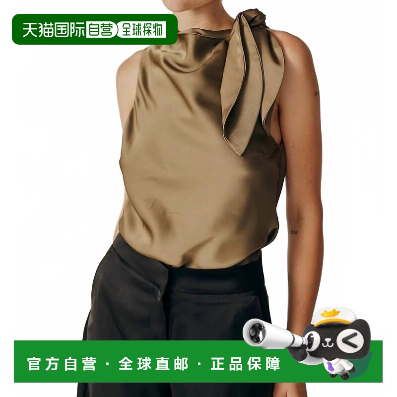 自营 deluc橄榄色Alchemilla无袖圆领上衣 美国奥莱直发