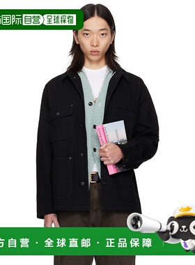 1h可退 香港直邮潮奢 vowels 男士 黑色夹克 OW01599 black黑色