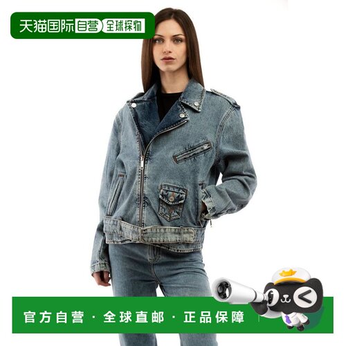 自营Moschino Cotton blue Women's Jacket - multicolor 美国奥