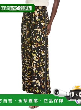 自营Joseph Ribkoff Abstract Wide Leg Trouser - black 美国奥