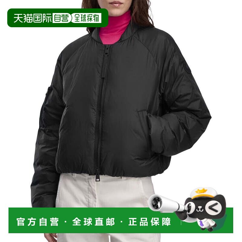 自营canada goose加拿大鹅Elba羽绒飞行员夹克-黑色 美国奥莱直发图片