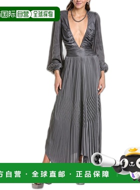 自营 Ramy Brook Marley 连衣裙 - 灰色 美国奥莱直发长裙