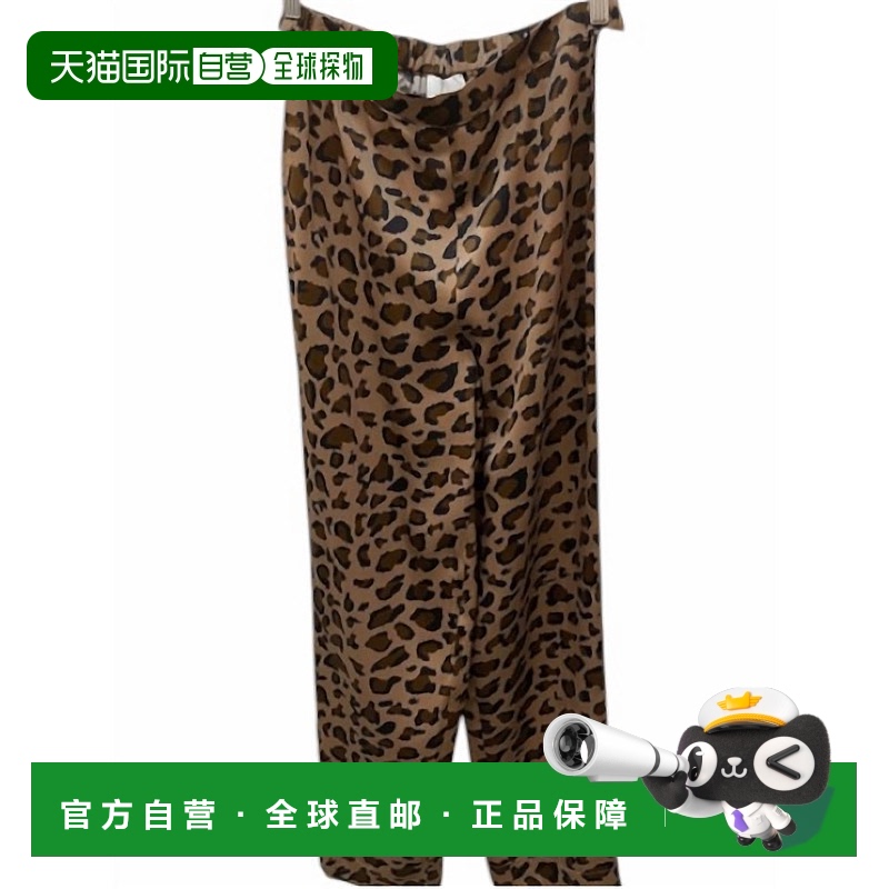 自营 sundays女式豹纹长裤，黑色/棕褐色 美国奥莱直发休闲裤
