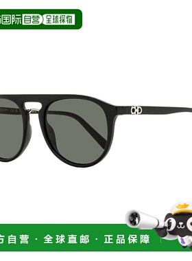 自营salvatore ferragamoFerragamo Men's Rounded Pilot Sunglas