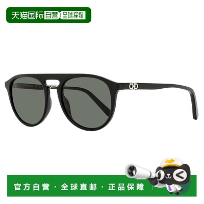 自营salvatore ferragamoFerragamo Men's Rounded Pilot Sunglas