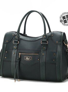 mia k collectionPatricia Duffle Bag - dark green 【美国奥莱