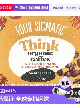 香港直邮Four Sigmatic猴头菇咖啡粉速溶热水冲泡10包香醇进口