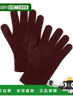 自营Brodie Cashmere Button Cuff Cashmere Gloves - brown 美国