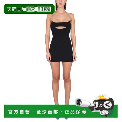 自营gcdsCut-Out Mini Dress - black 美国奥莱直发连衣裙吊带