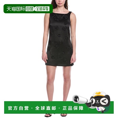自营Rebecca Taylor Abrielle Beading Dress - black 美国奥莱直